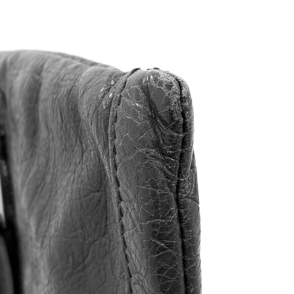 Motor City Classic Clip Leather Clutch Pouch Small Black - Picture 9 of 10